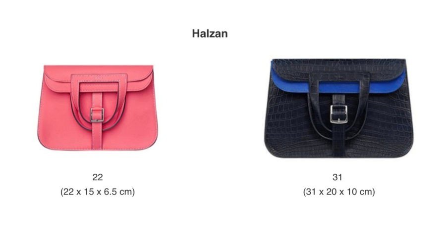 Hermes Halzan sizes